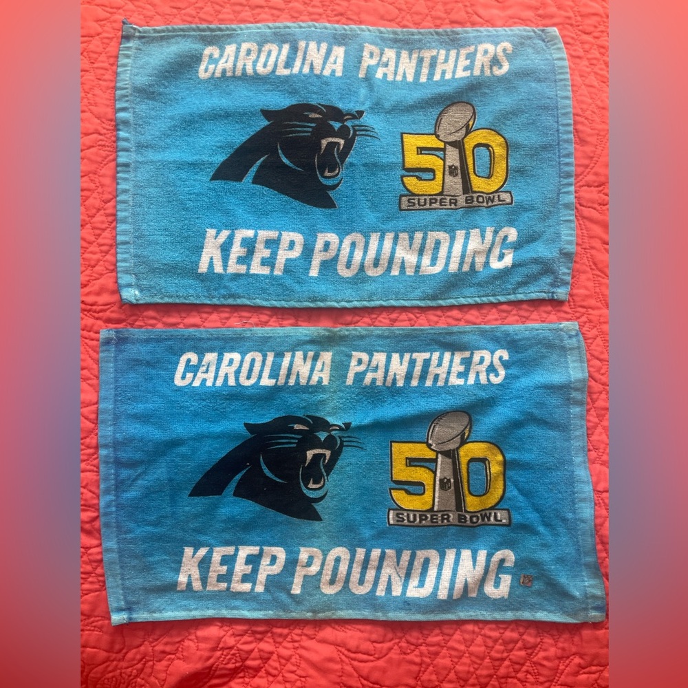 Super Bowl 50 Panthers Towels
